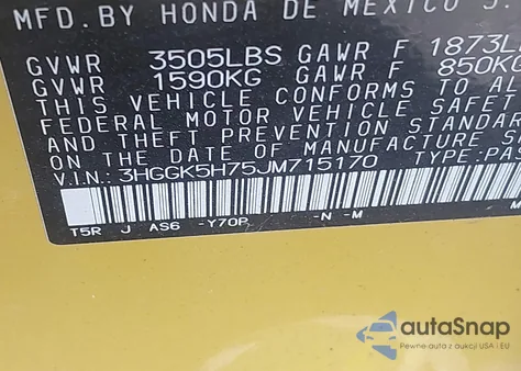 2018 Honda Fit Sport from USA, damaged, VIN 3HGGK5H75JM715170